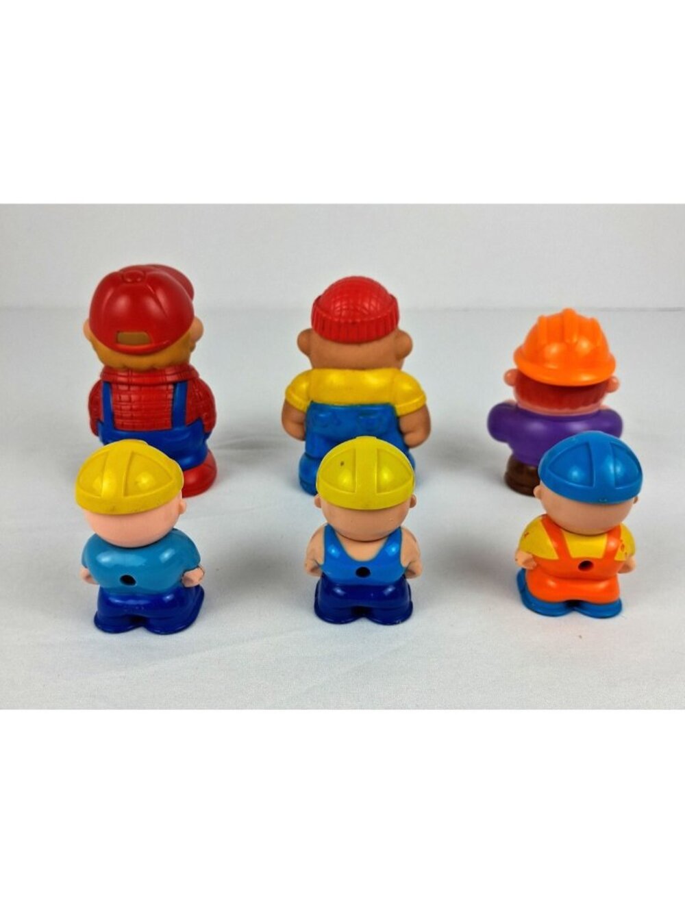 Vintage Fisher Price Tonka Construction Figures Set of 6 - Picture 2 of 3
